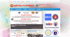 Desktop Screenshot of depedcalabarzon.ph